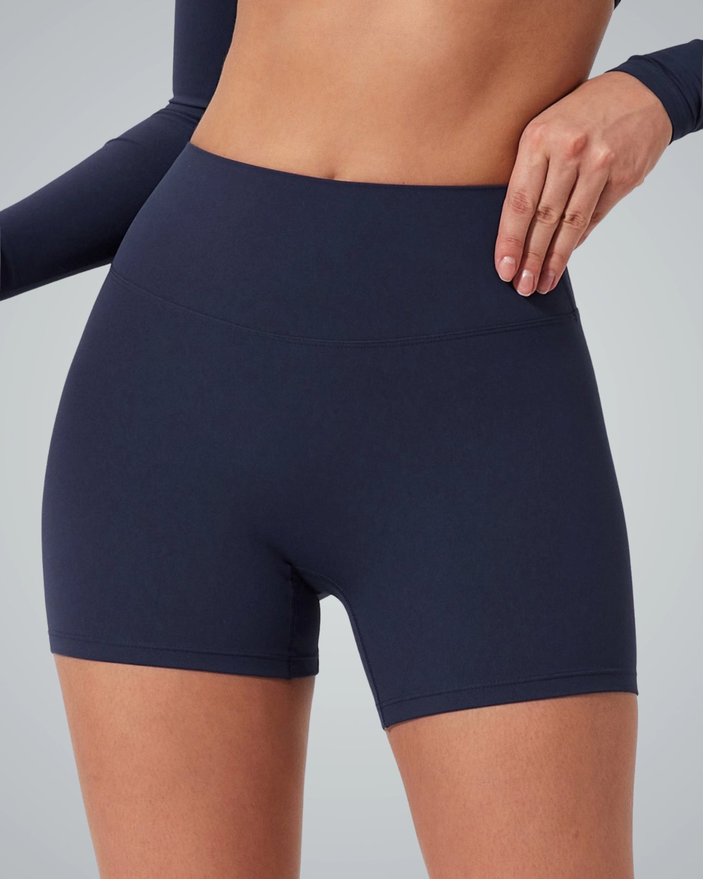 Bandsam CurveEnhance Shorts for women, offering stretch, support, and comfort for yoga, pilates, workout, lounging, or outings.