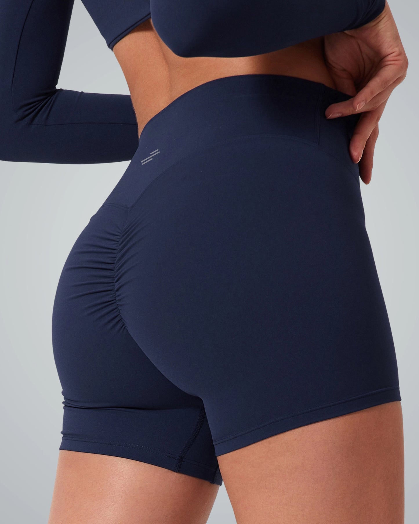 Bandsam CurveEnhance Shorts for women, showcasing stretch fit and comfort for yoga, pilates, and workouts. Ideal activewear for relaxation and outings.