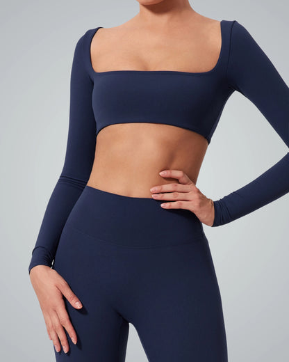 BalanceLine Top by Bandsam in navy, featuring a sleek silhouette perfect for yoga and casual outings.