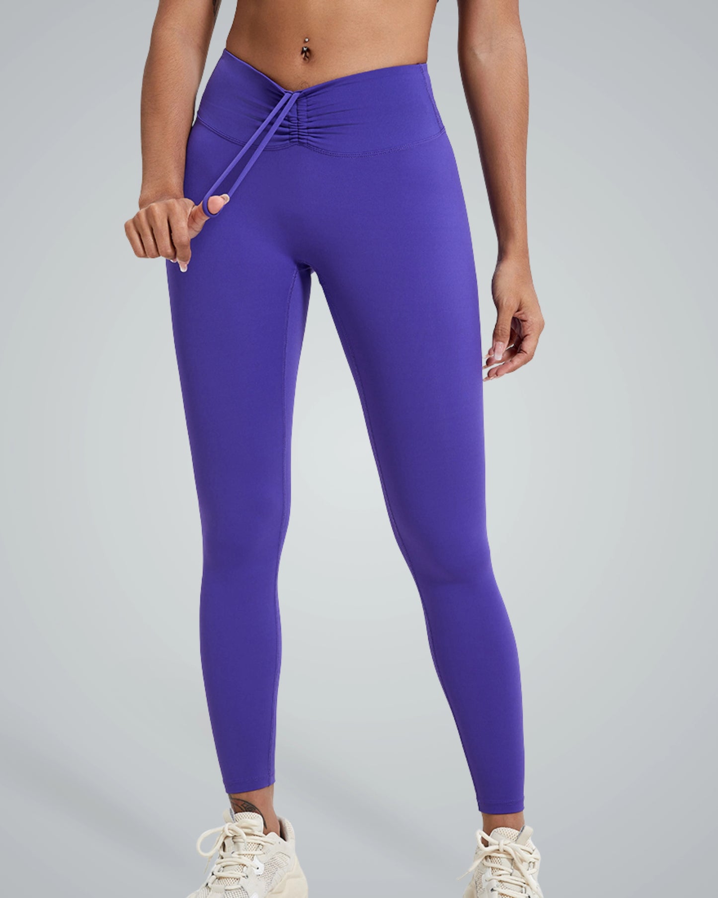 Bandsam Coral Crush Leggings with scrunch-back, offering soft, stretchy comfort for yoga, pilates, workouts, and lounging.