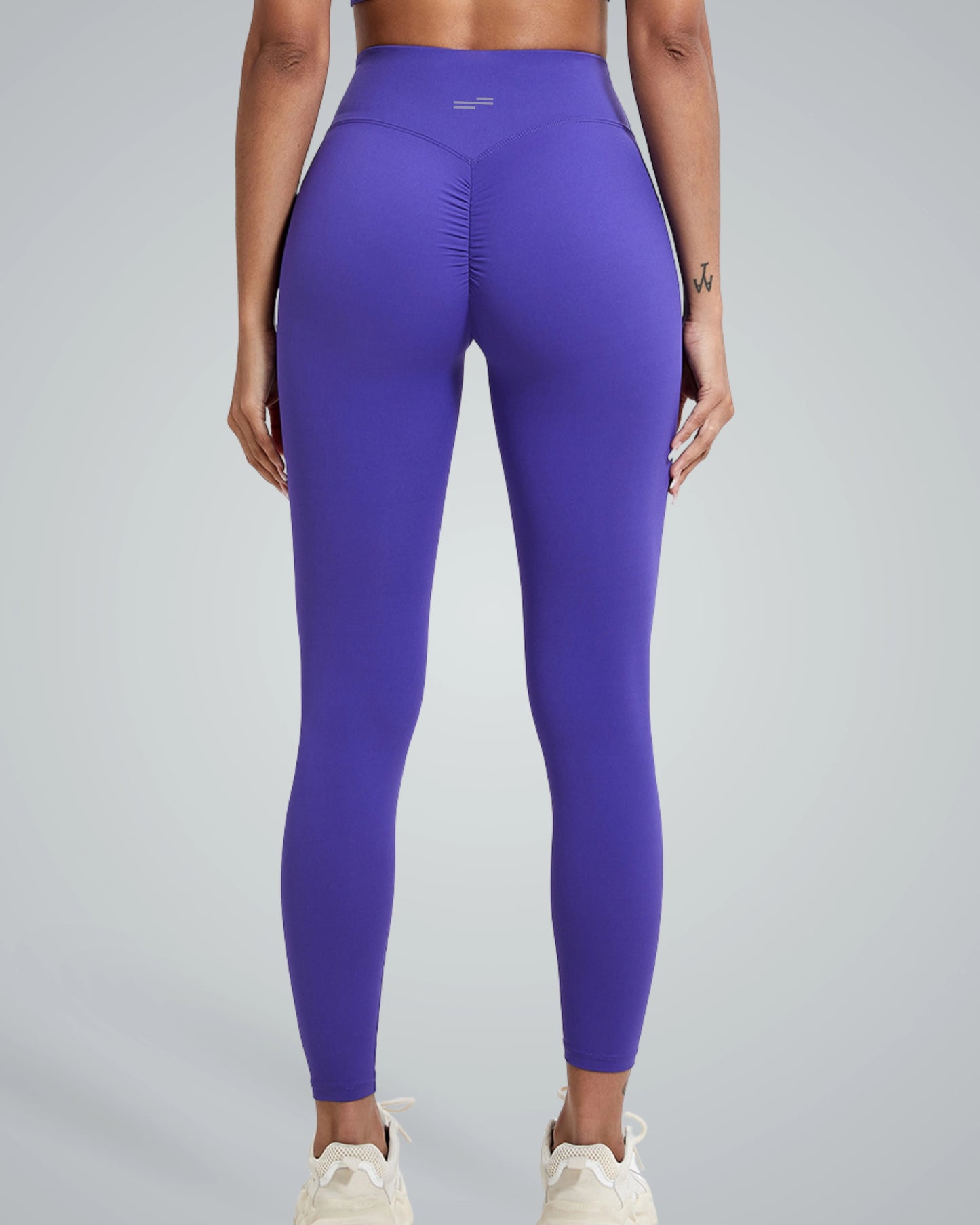 Bandsam Coral Crush Leggings showcasing scrunch-back design; ideal for workout, yoga, pilates, and lounging; flexible stretch activewear.