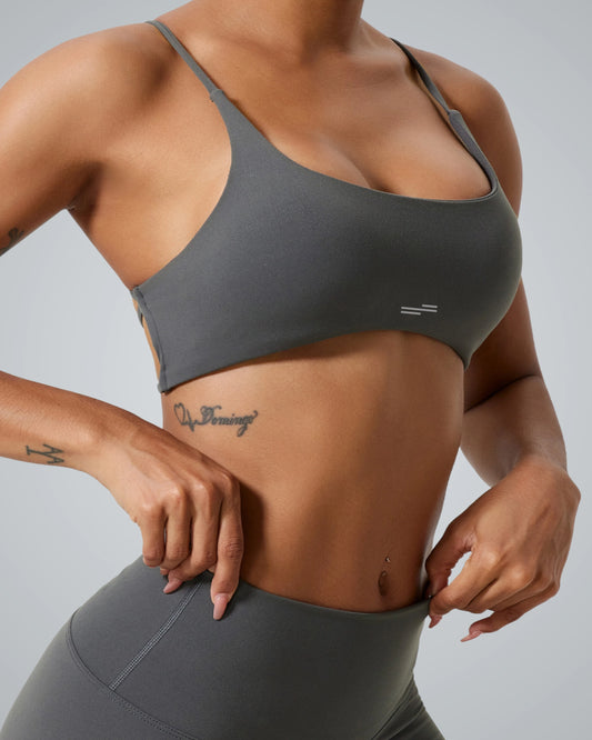 Bandsam Cross Flow Bra - Soft, stretchy activewear for women; ideal for yoga and workouts with breathable, moisture-wicking fabric.