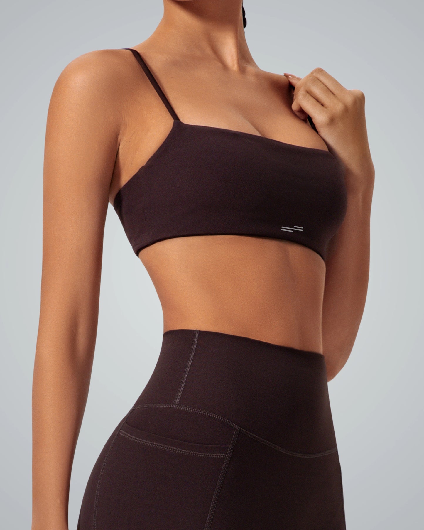 Bandsam GlowLift Bra for women, offering flexible support and comfort. Ideal for yoga, pilates, workouts, and relaxation.