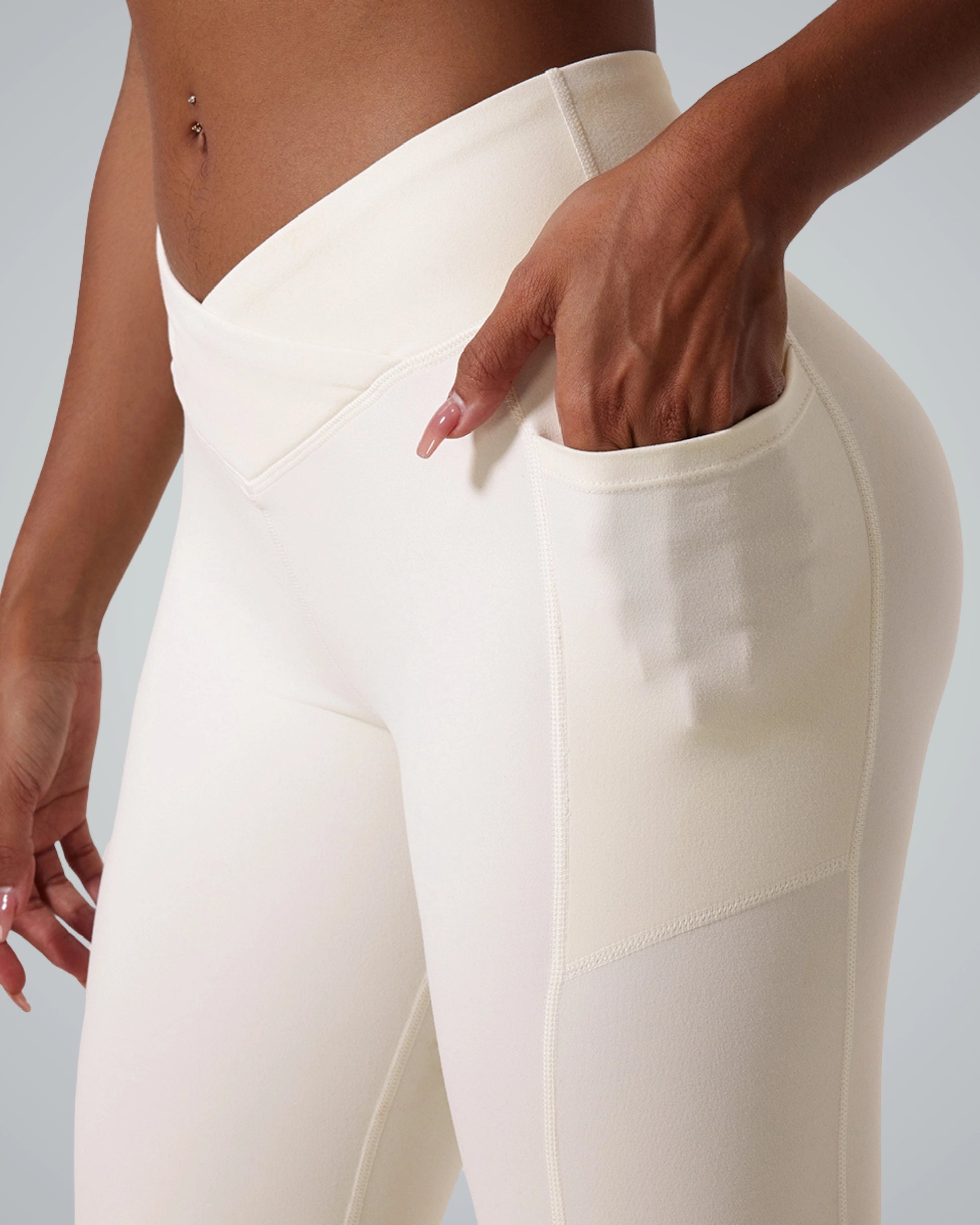 Bandsam PeakFit Pocket Leggings - Soft, high-waisted women's activewear with side pockets, perfect for yoga, pilates, or lounging.