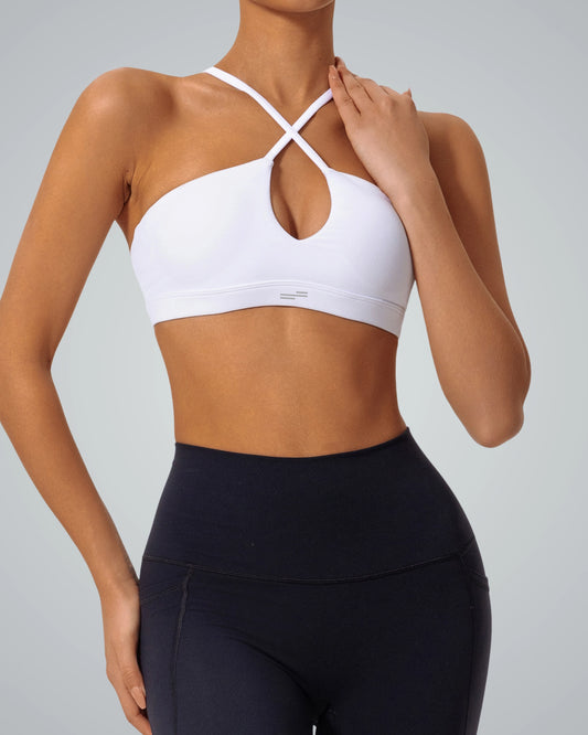 Bandsam ShapeSync Bra for women, showcasing a crisscross design, offers stretch, support, and comfort for yoga and activewear.