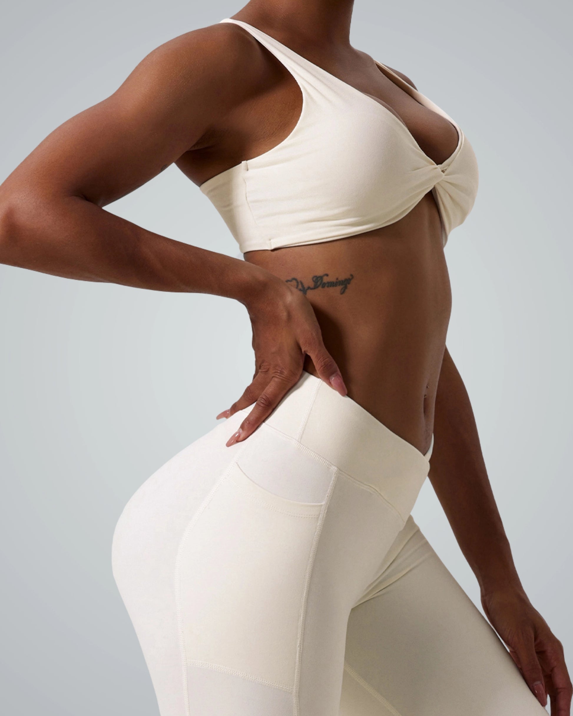 Bandsam TwistFit Bra for women, featuring soft stretch fabric for yoga and workout versatility, ideal activewear support.