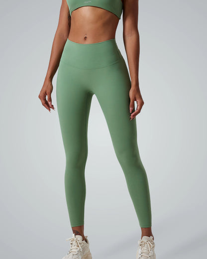 Bandsam UltraSkin Fit Leggings - green high-waisted activewear for women, perfect for yoga, pilates, lounging, and workouts. Stretch and comfort.