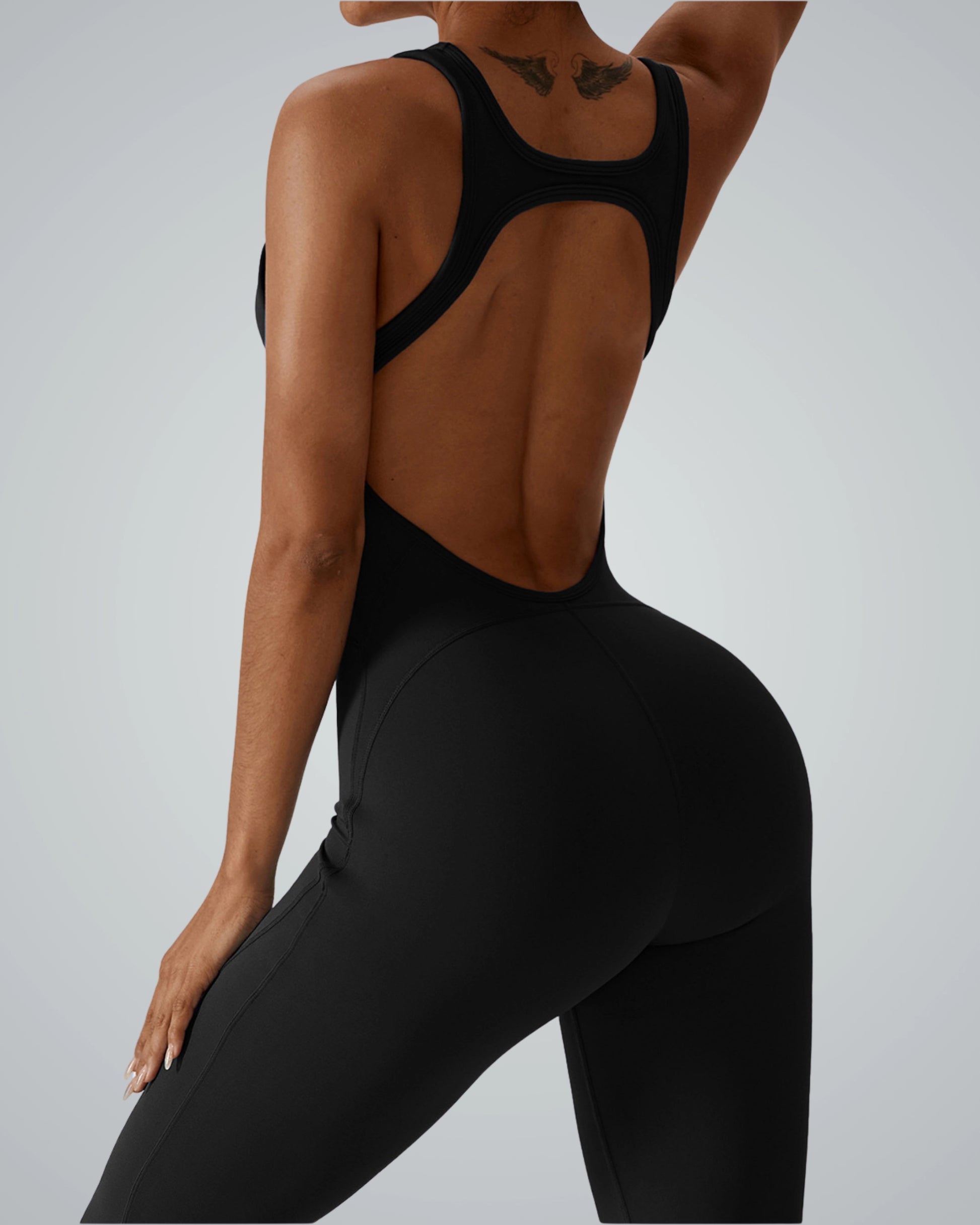 Bandsam VitalFlare Jumpsuit: Stretch activewear for women, ideal for yoga, pilates, outings, offering comfort and support.