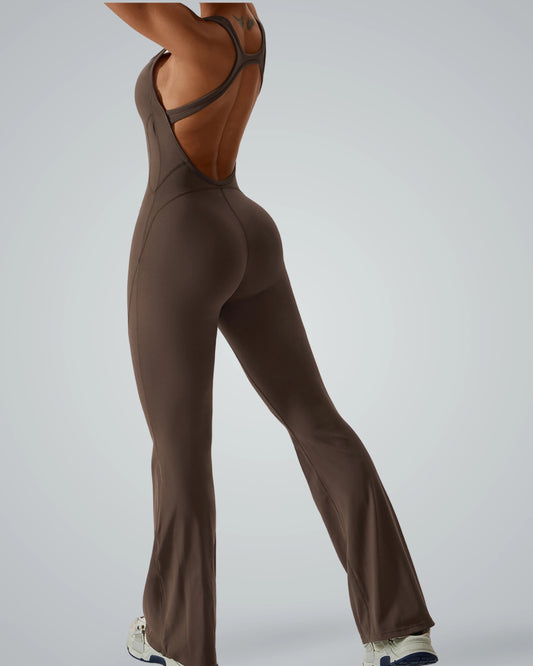 Bandsam VitalFlare Jumpsuit for women, offering stretch and comfort, ideal for yoga, pilates, lounging, and outings.